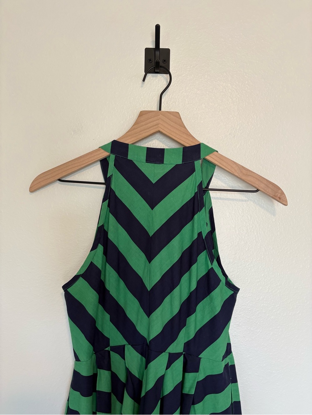 Anthropologie Girls from Savoy Chevron Striped Sleeveless Fit & Flare Dress 2P - Picture 7 of 9